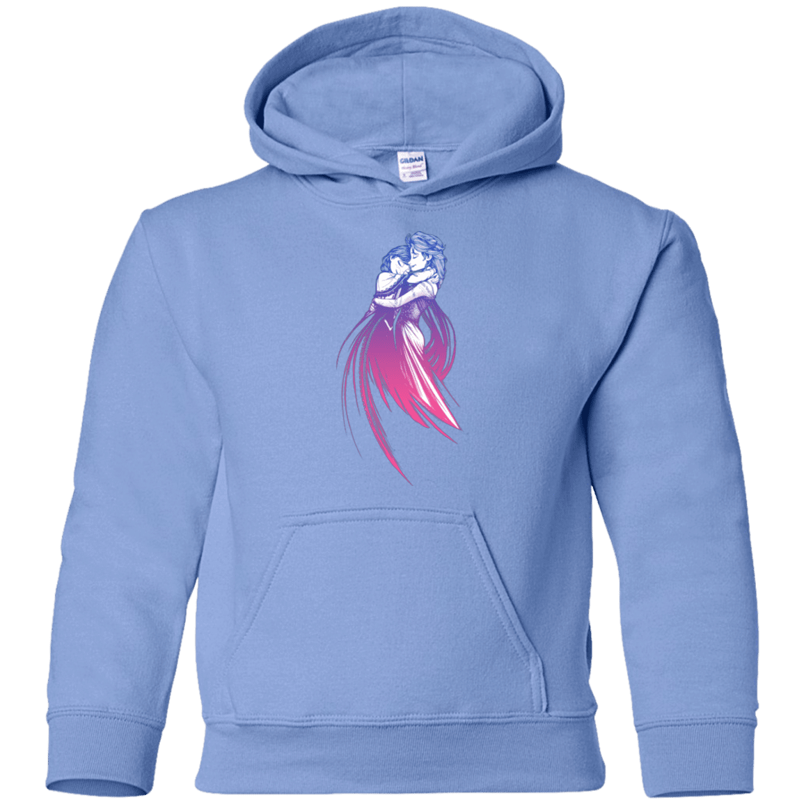 Sweatshirts Carolina Blue / YS Frozen Fantasy 3 Youth Hoodie