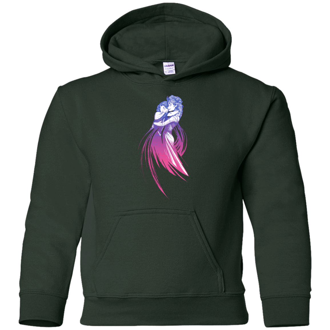 Sweatshirts Forest Green / YS Frozen Fantasy 3 Youth Hoodie