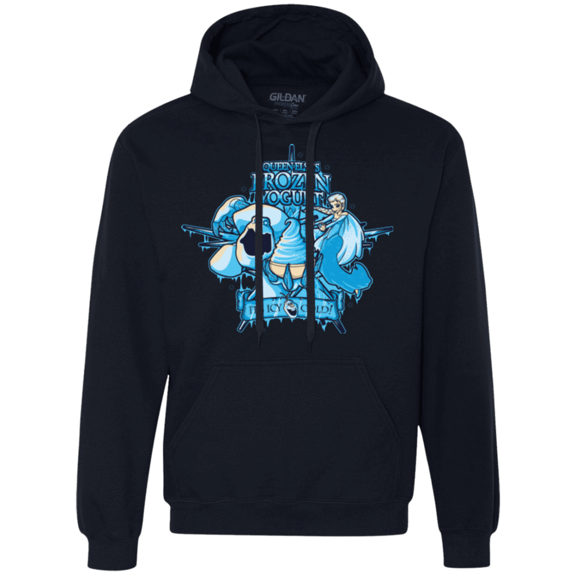 Sweatshirts Navy / Small FROZEN YOGURT Premium Fleece Hoodie