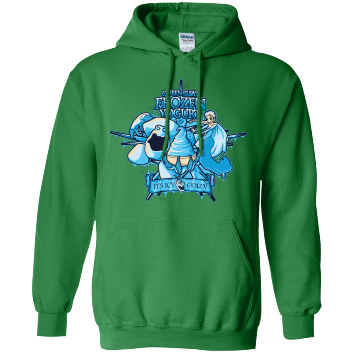 Sweatshirts Irish Green / Small FROZEN YOGURT Pullover Hoodie