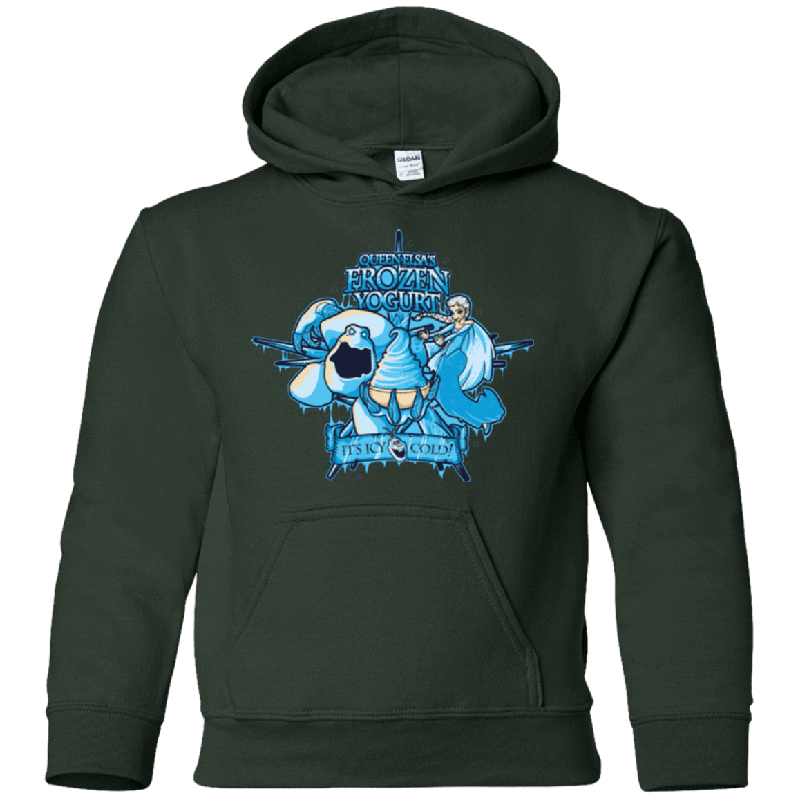 Sweatshirts Forest Green / YS FROZEN YOGURT Youth Hoodie