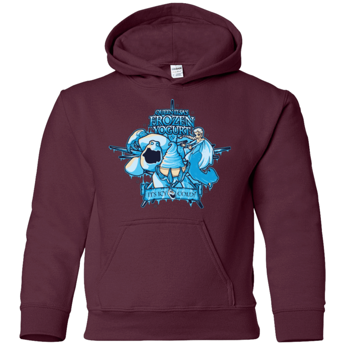 Sweatshirts Maroon / YS FROZEN YOGURT Youth Hoodie