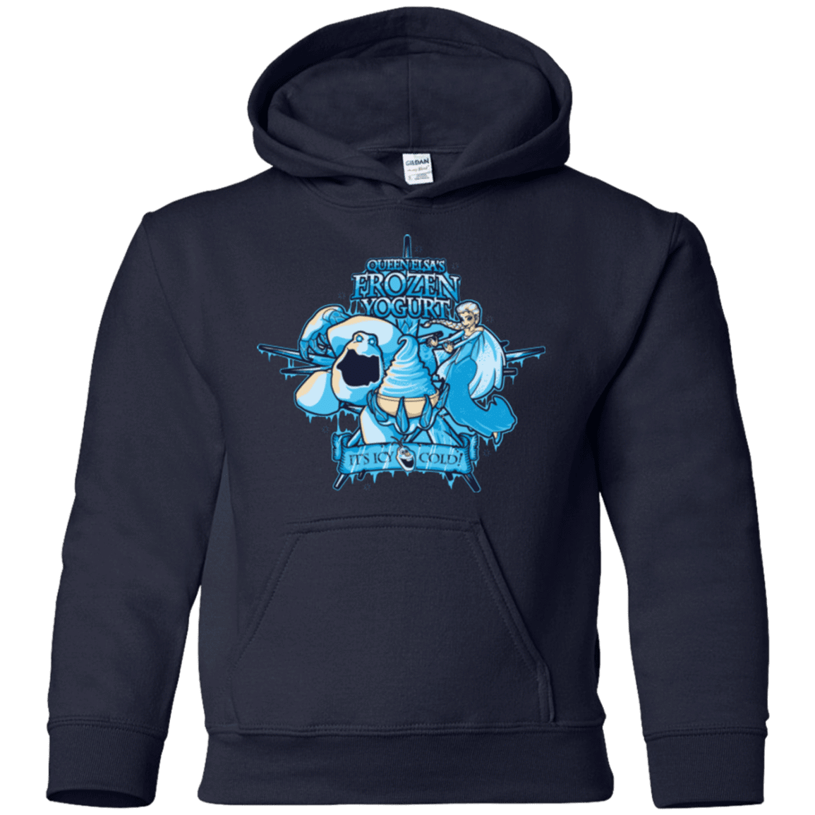 Sweatshirts Navy / YS FROZEN YOGURT Youth Hoodie