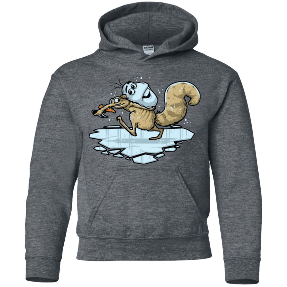 Sweatshirts Dark Heather / YS FROZENAGE Youth Hoodie