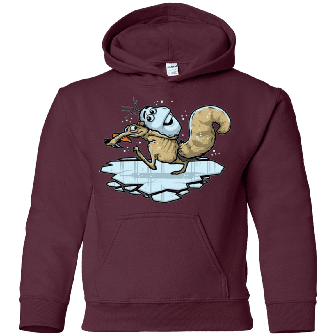 Sweatshirts Maroon / YS FROZENAGE Youth Hoodie