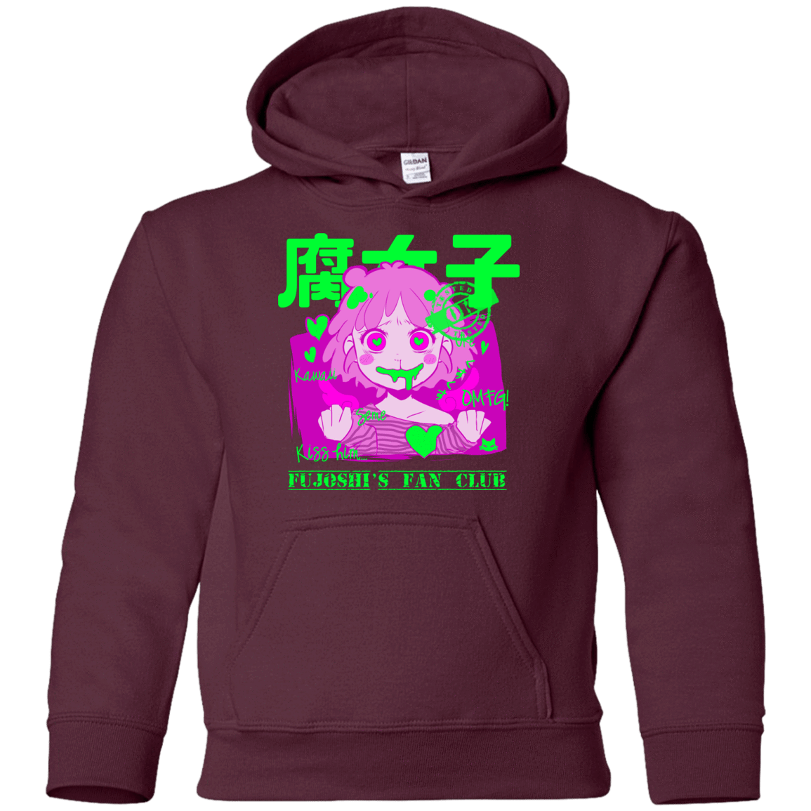 Sweatshirts Maroon / YS Fujoshi Youth Hoodie