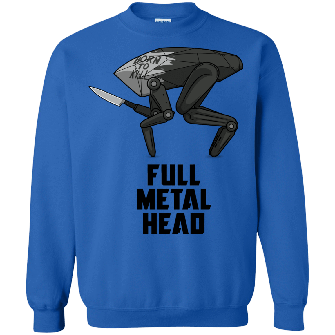 Sweatshirts Royal / S Full Metal Head Crewneck Sweatshirt