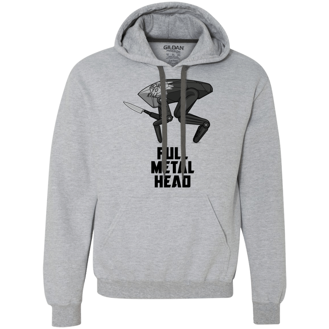 Sweatshirts Sport Grey / S Full Metal Head Premium Fleece Hoodie