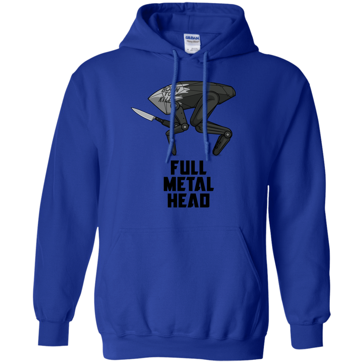 Sweatshirts Royal / S Full Metal Head Pullover Hoodie