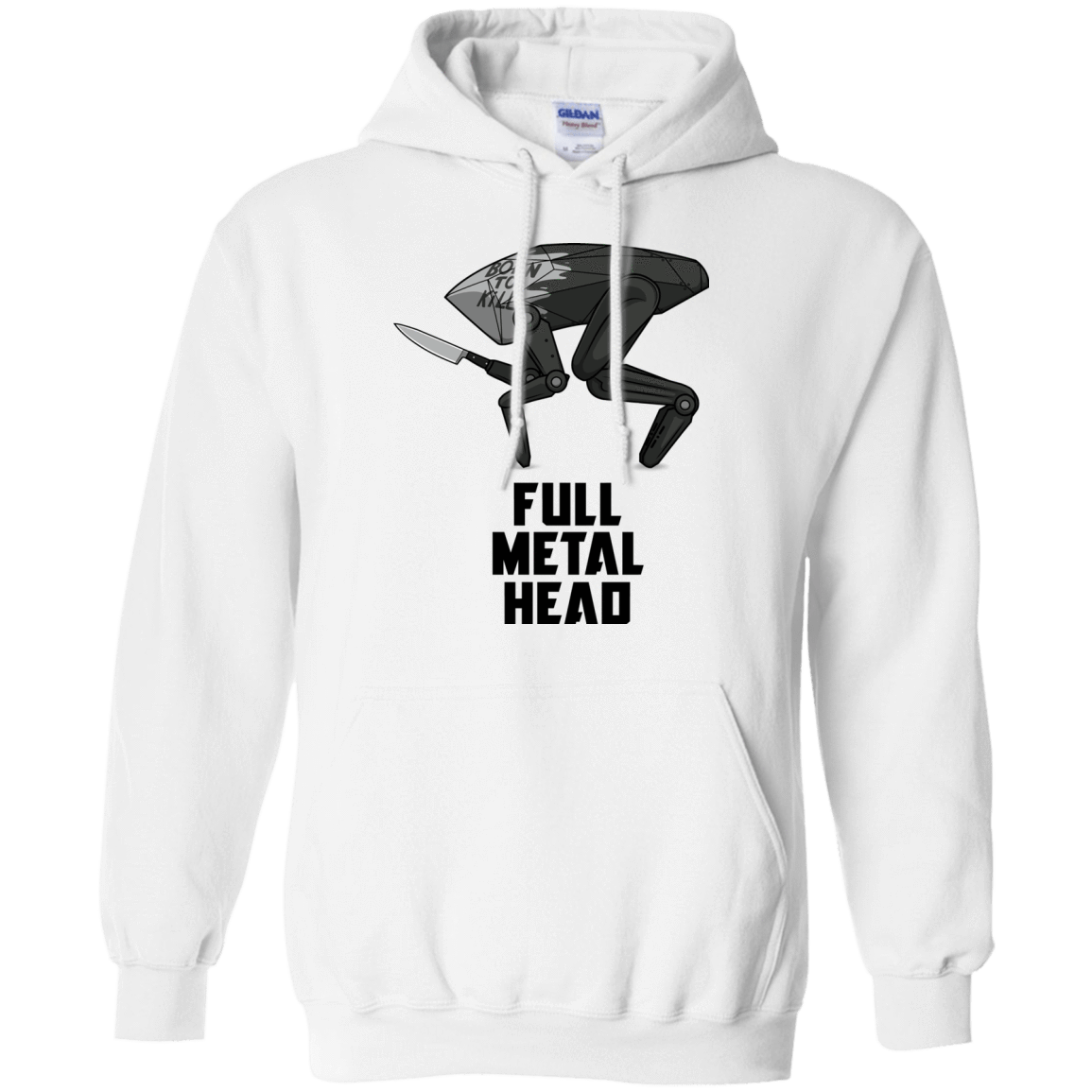 Sweatshirts White / S Full Metal Head Pullover Hoodie