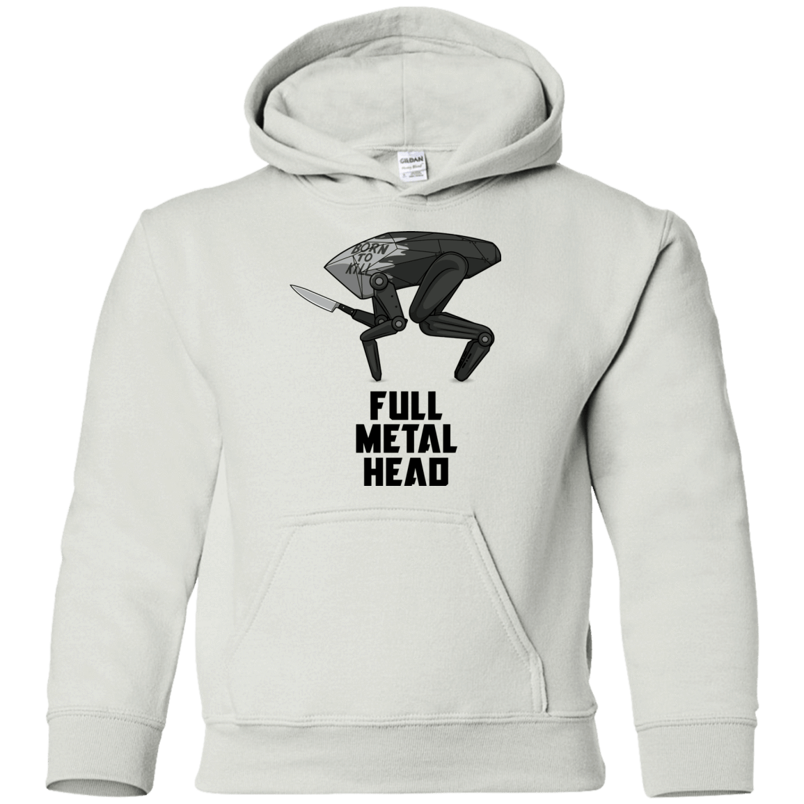 Sweatshirts White / YS Full Metal Head Youth Hoodie