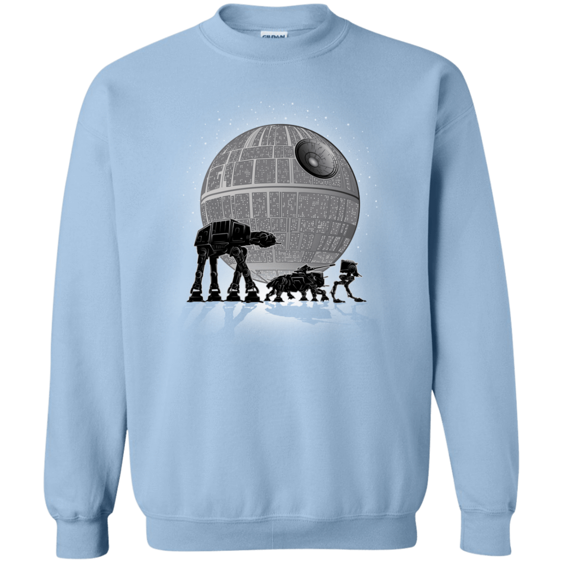 Sweatshirts Light Blue / Small Full Moon Over Empire Crewneck Sweatshirt