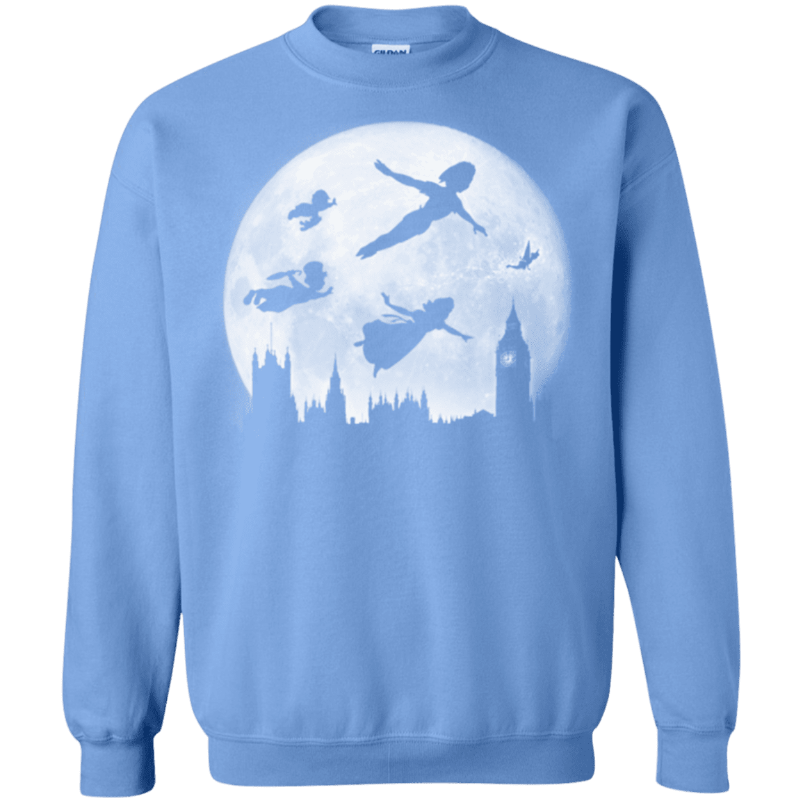 Sweatshirts Carolina Blue / Small Full Moon over London Crewneck Sweatshirt