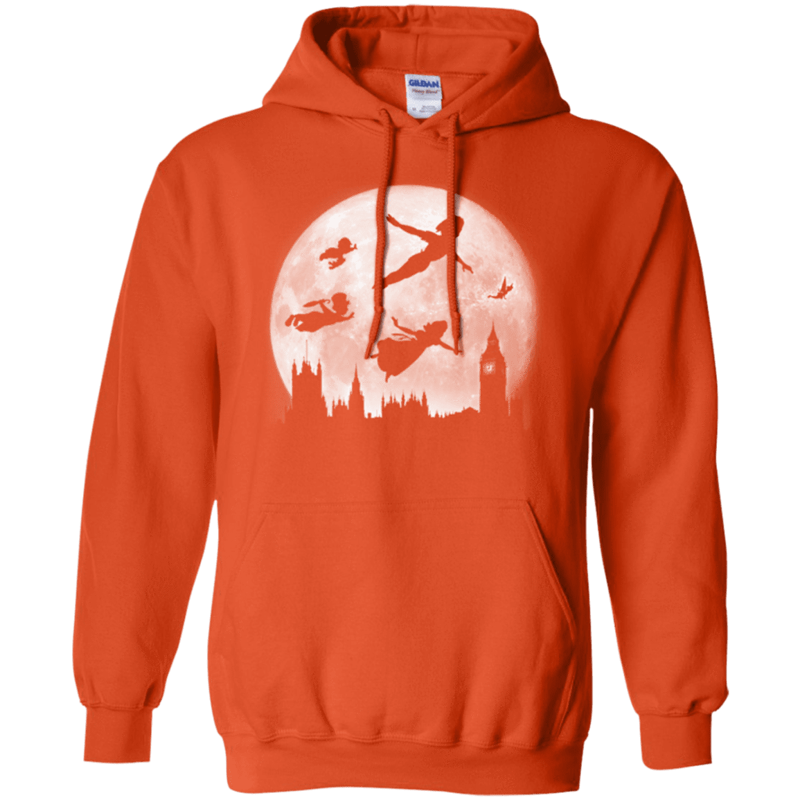 Sweatshirts Orange / Small Full Moon over London Pullover Hoodie