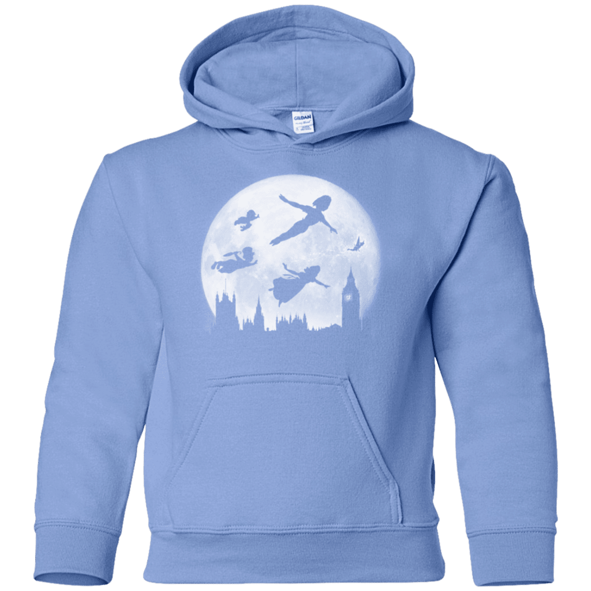 Sweatshirts Carolina Blue / YS Full Moon over London Youth Hoodie