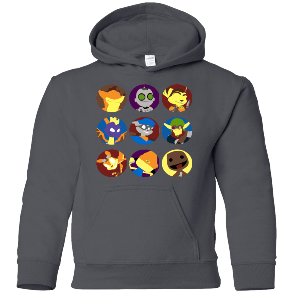 Sweatshirts Charcoal / YS Fun Heroes Youth Hoodie