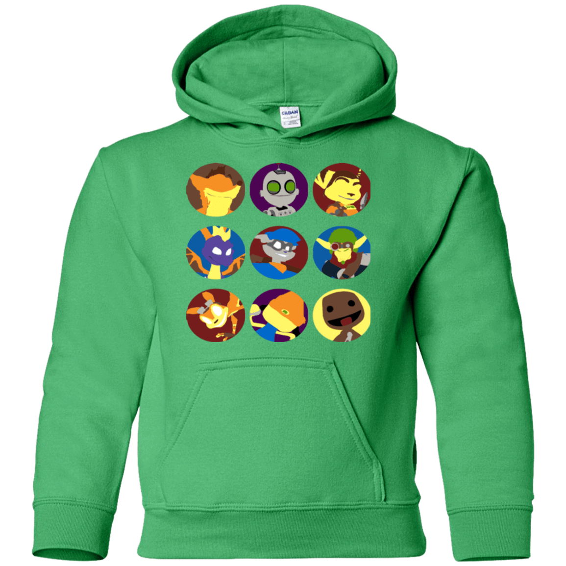Sweatshirts Irish Green / YS Fun Heroes Youth Hoodie
