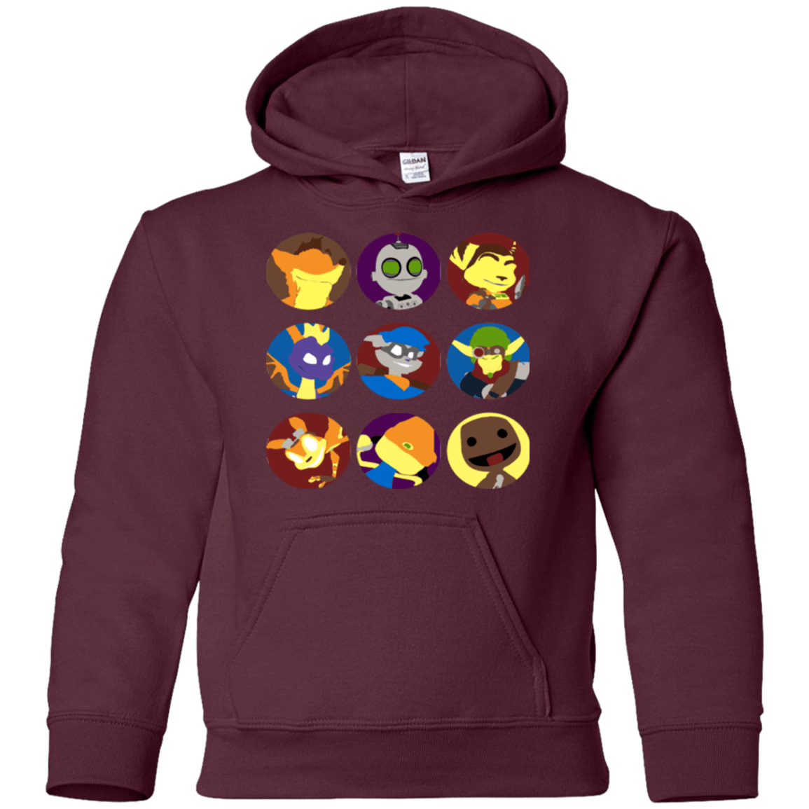 Sweatshirts Maroon / YS Fun Heroes Youth Hoodie