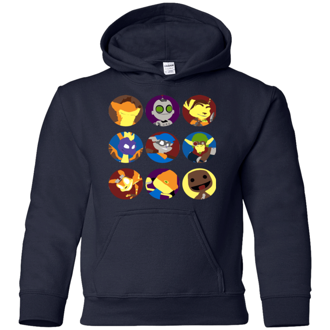 Sweatshirts Navy / YS Fun Heroes Youth Hoodie