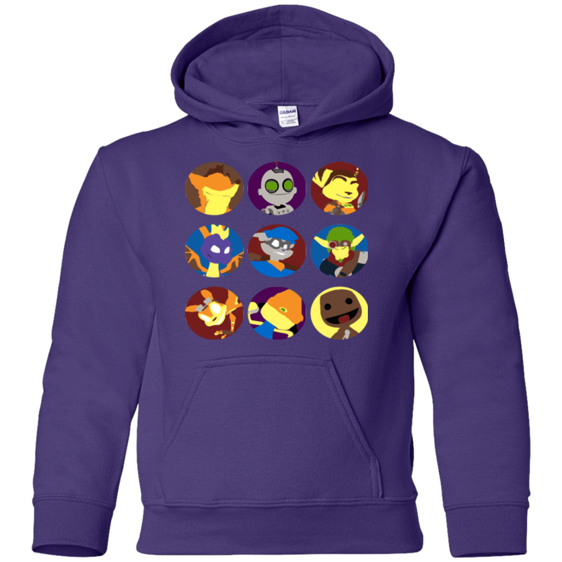 Sweatshirts Purple / YS Fun Heroes Youth Hoodie