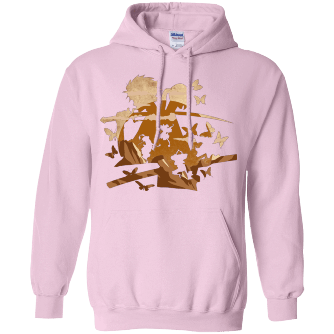 Sweatshirts Light Pink / Small Funky Samurais Pullover Hoodie