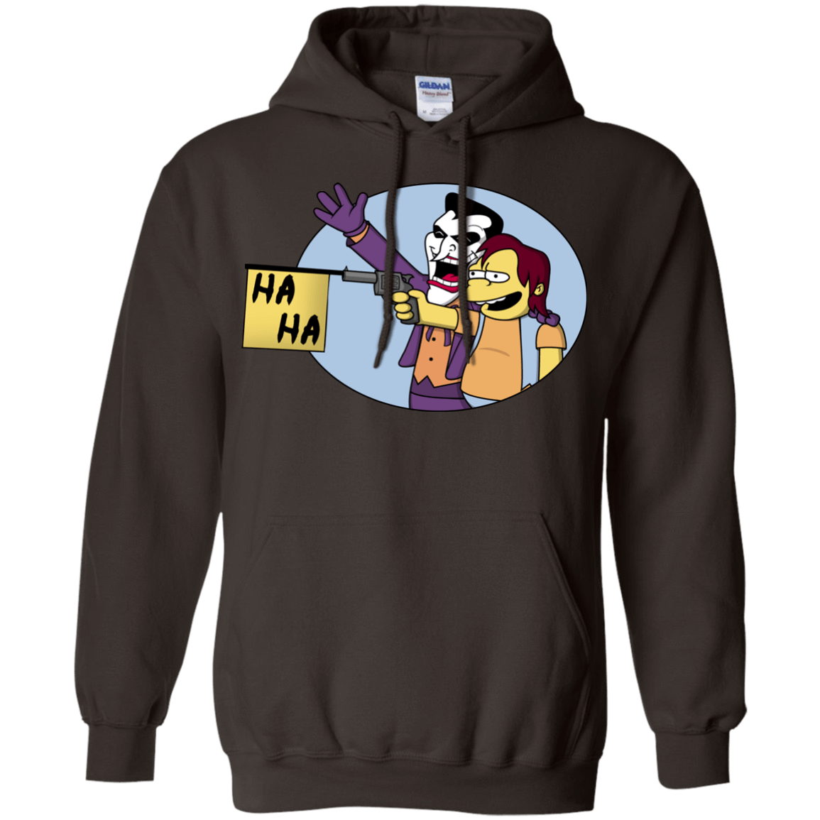 Sweatshirts Dark Chocolate / Small Funny Gun Pullover Hoodie