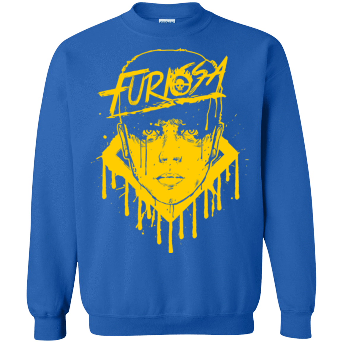 Sweatshirts Royal / Small Furiosa Yellow Crewneck Sweatshirt