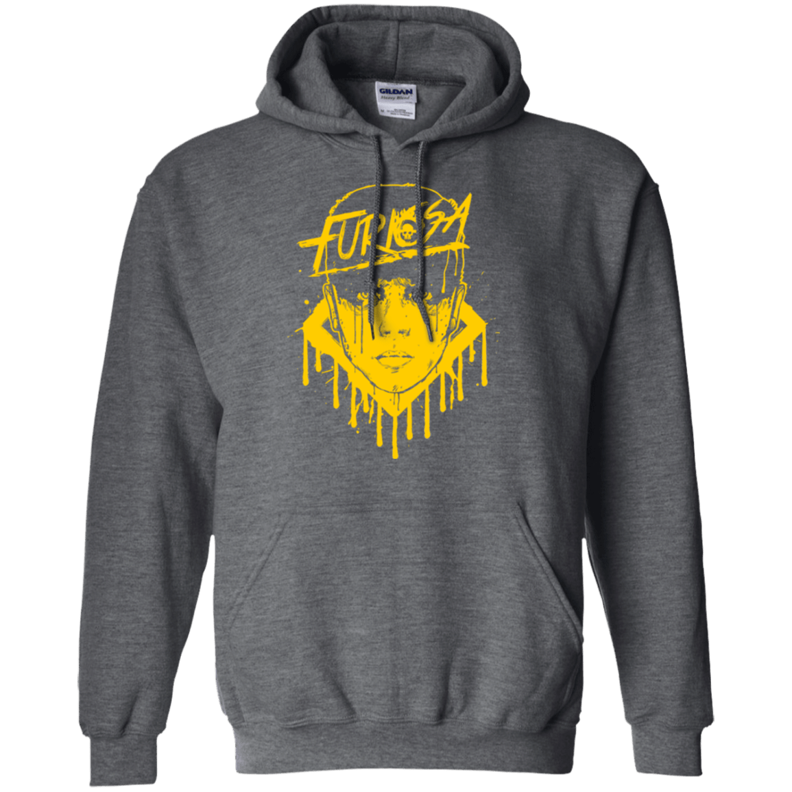 Sweatshirts Dark Heather / Small Furiosa Yellow Pullover Hoodie