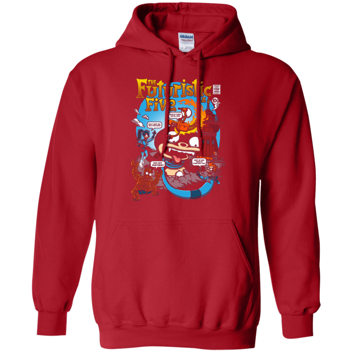 Sweatshirts Red / S Futurama Fantastic 4 Pullover Hoodie