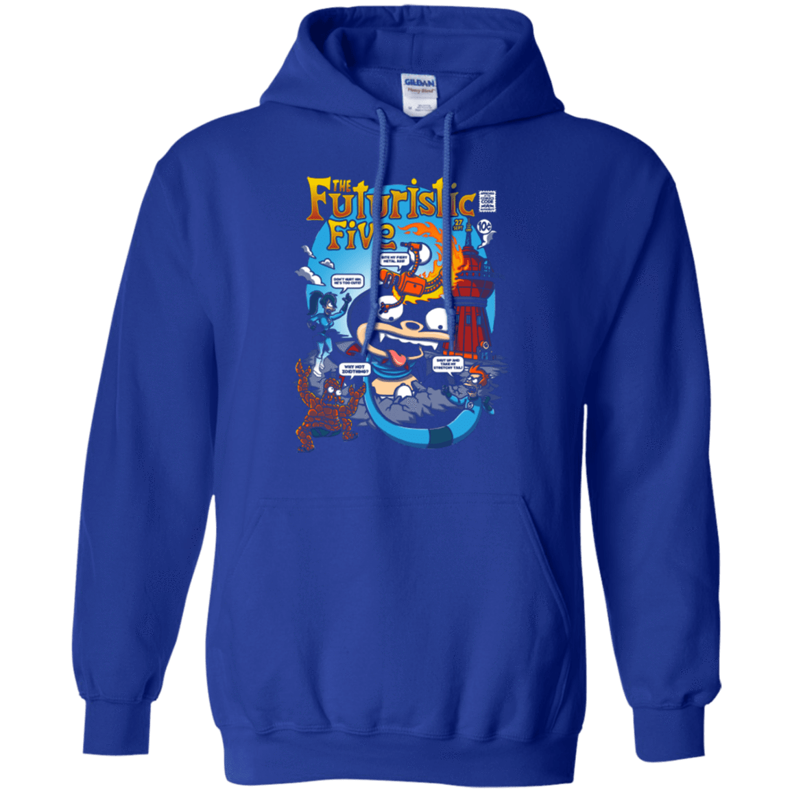 Sweatshirts Royal / S Futurama Fantastic 4 Pullover Hoodie