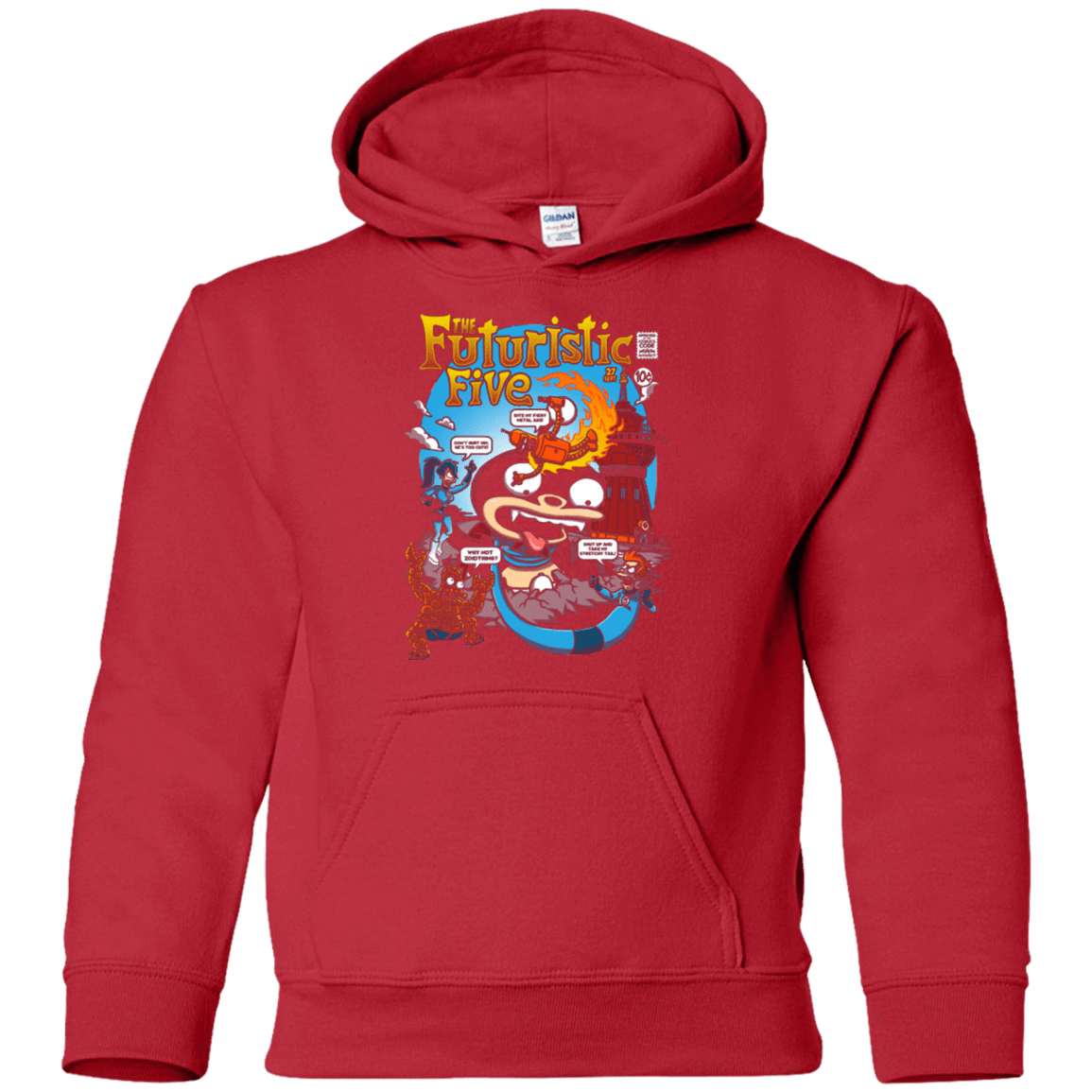 Sweatshirts Red / YS Futurama Fantastic 4 Youth Hoodie