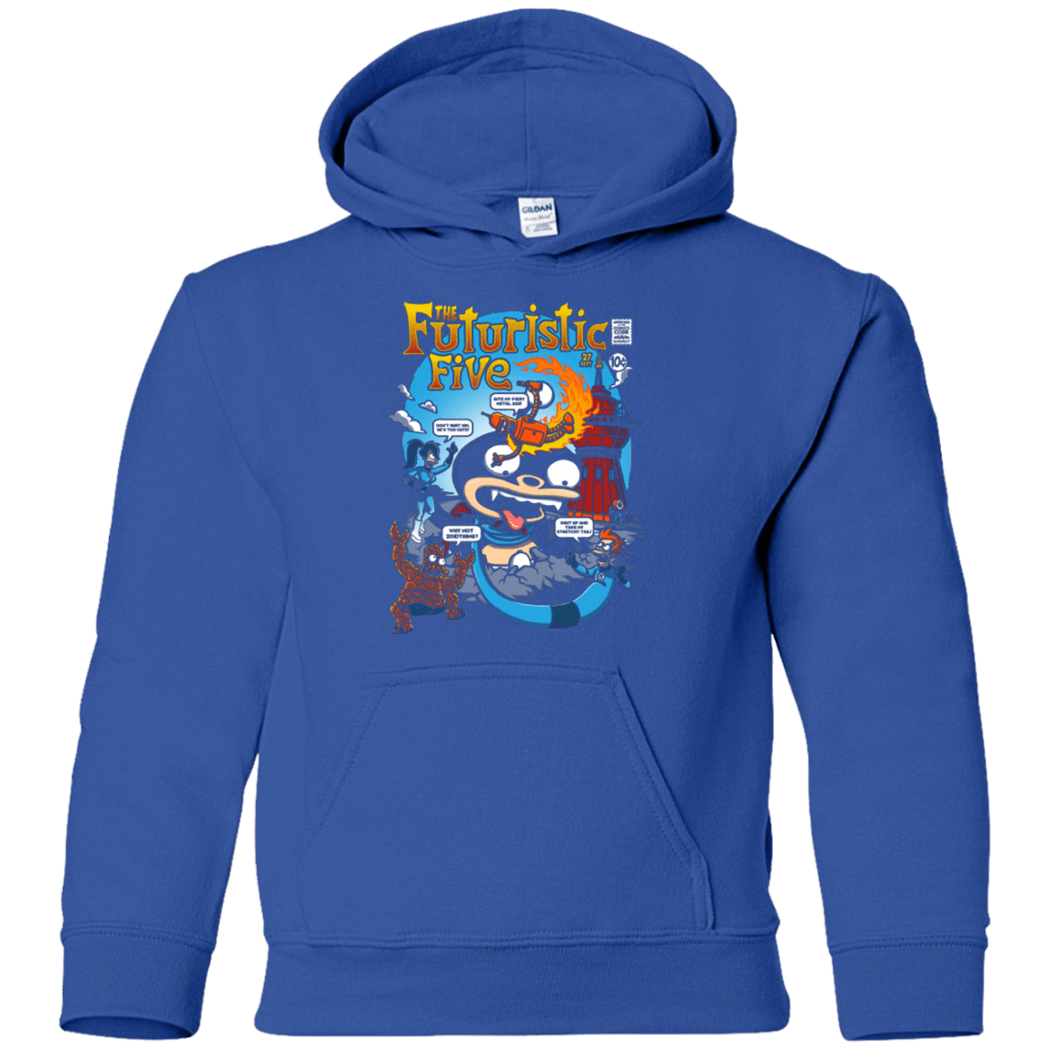 Sweatshirts Royal / YS Futurama Fantastic 4 Youth Hoodie