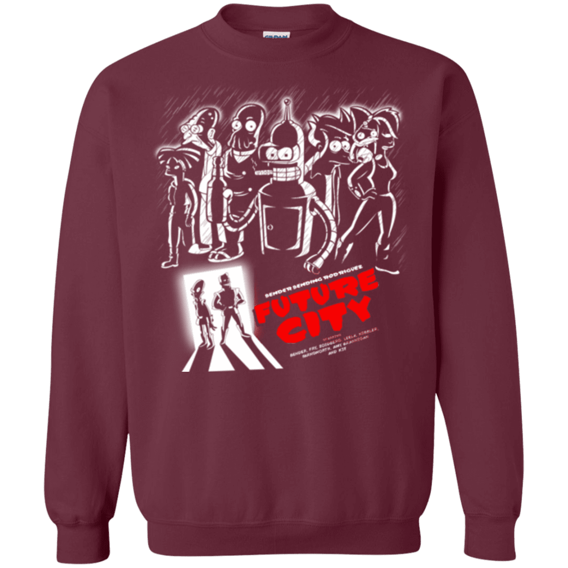 Sweatshirts Maroon / Small Future City Crewneck Sweatshirt