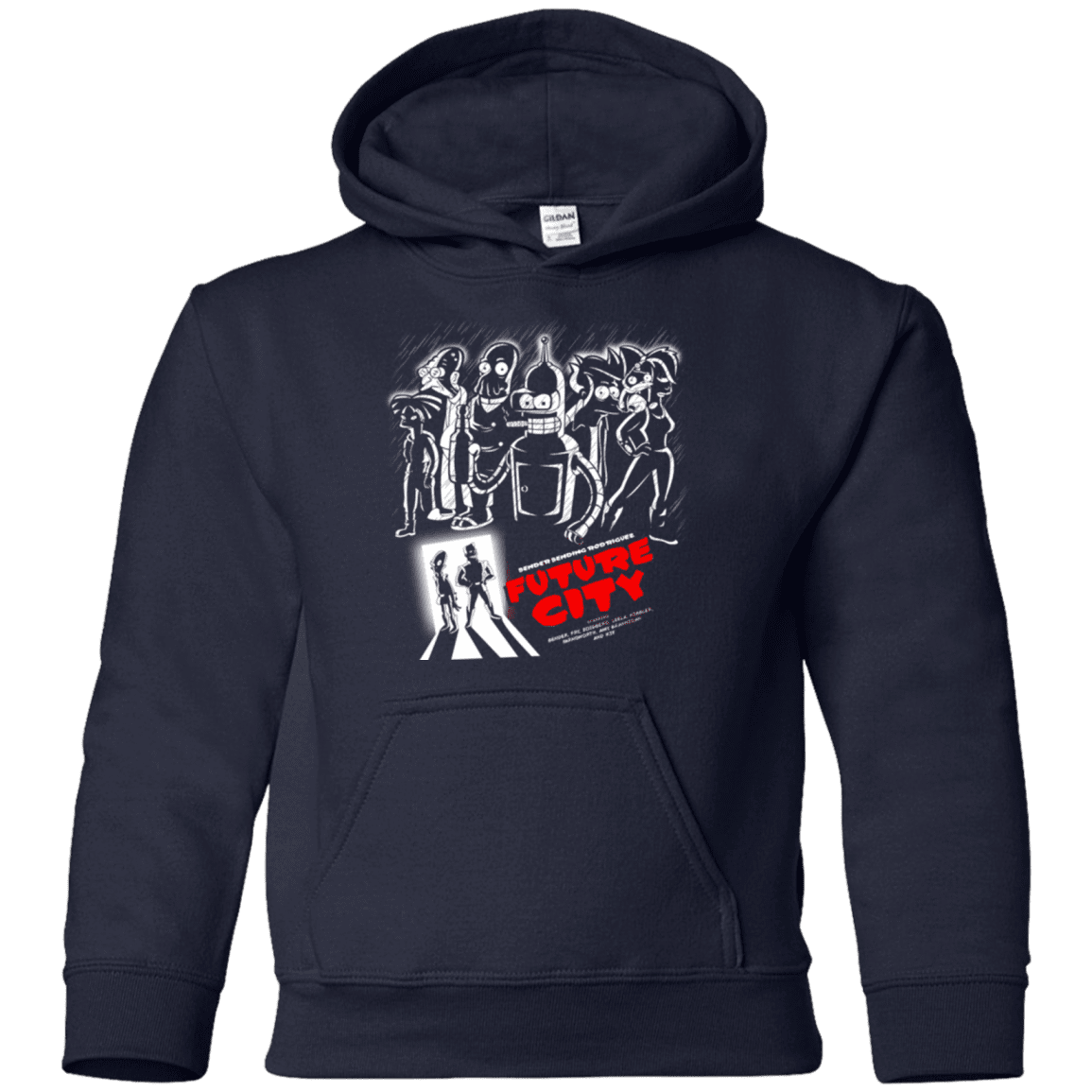 Sweatshirts Navy / YS Future City Youth Hoodie