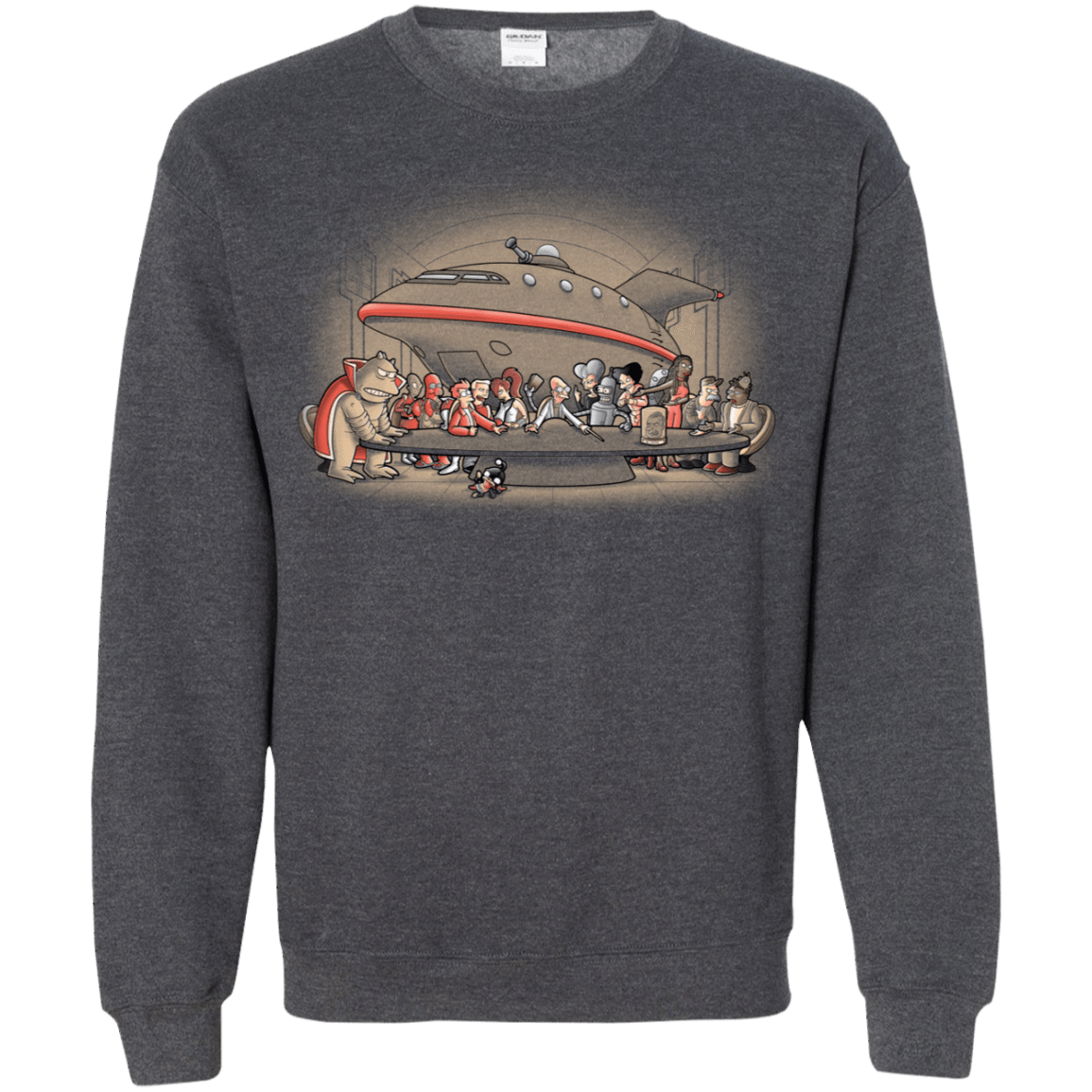 Sweatshirts Dark Heather / S Future Dinner Crewneck Sweatshirt