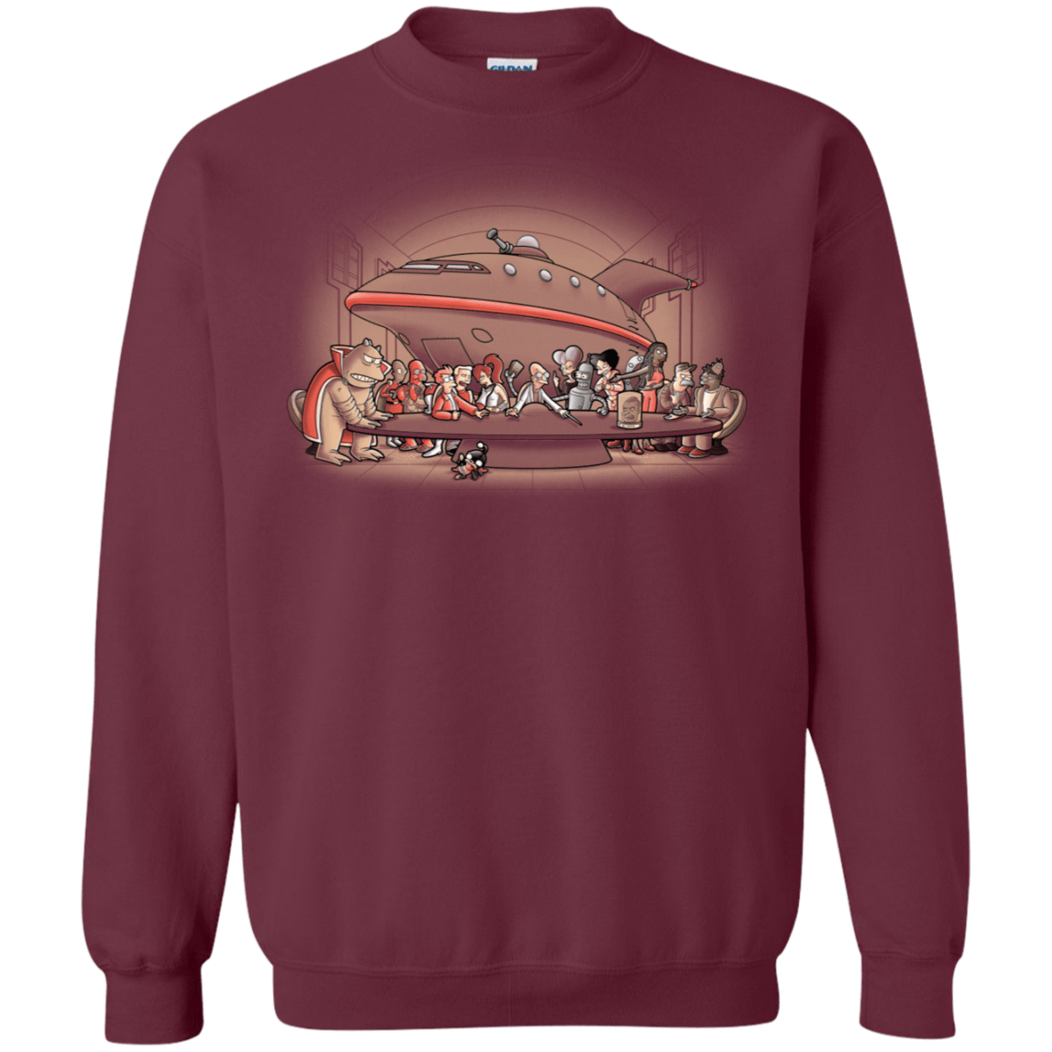 Sweatshirts Maroon / S Future Dinner Crewneck Sweatshirt