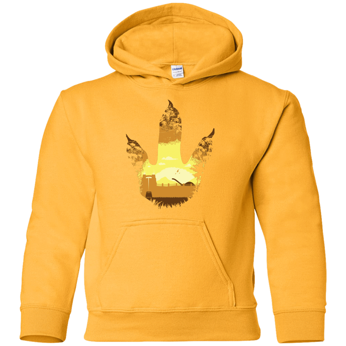 Sweatshirts Gold / YS Future Footprints Youth Hoodie