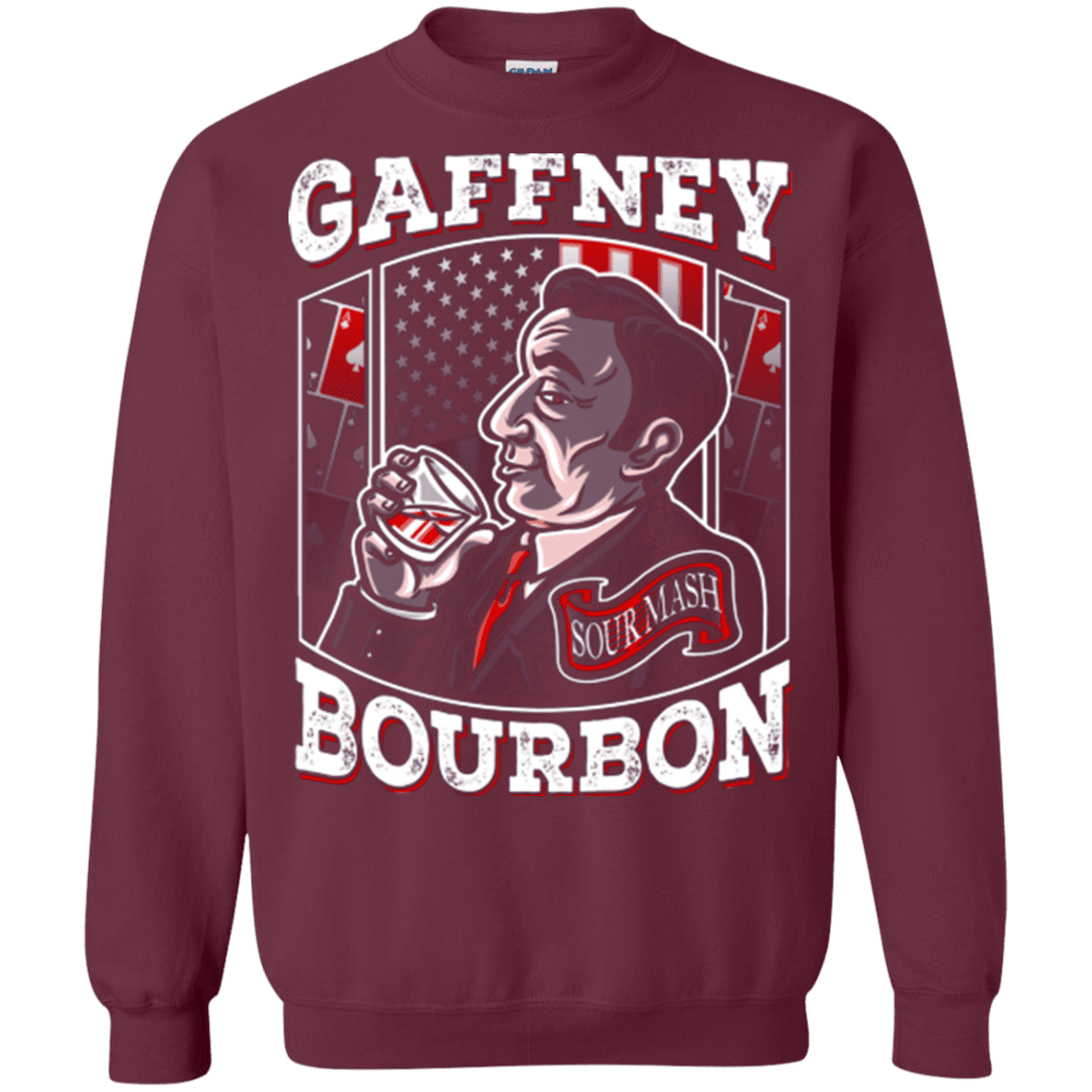 Sweatshirts Maroon / Small Gaffney Bourbon Crewneck Sweatshirt
