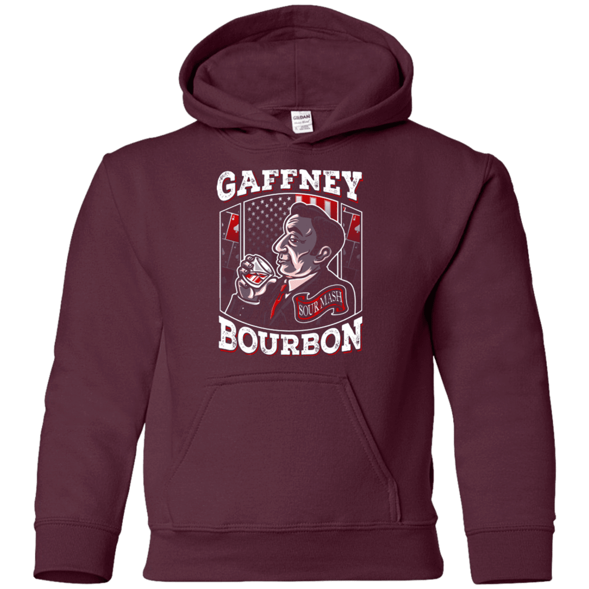 Sweatshirts Maroon / YS Gaffney Bourbon Youth Hoodie