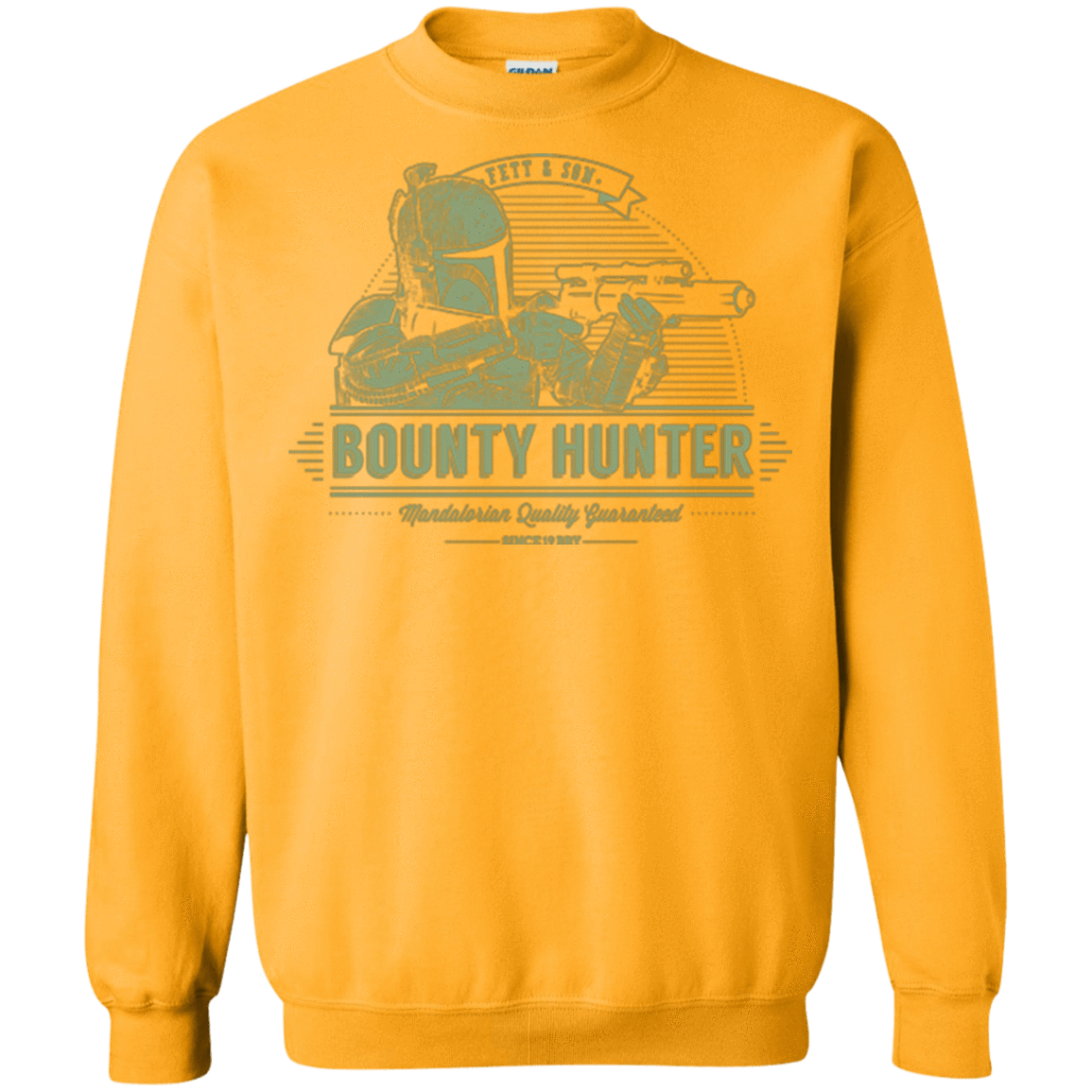 Sweatshirts Gold / Small Galactic Bounty Hunter Crewneck Sweatshirt