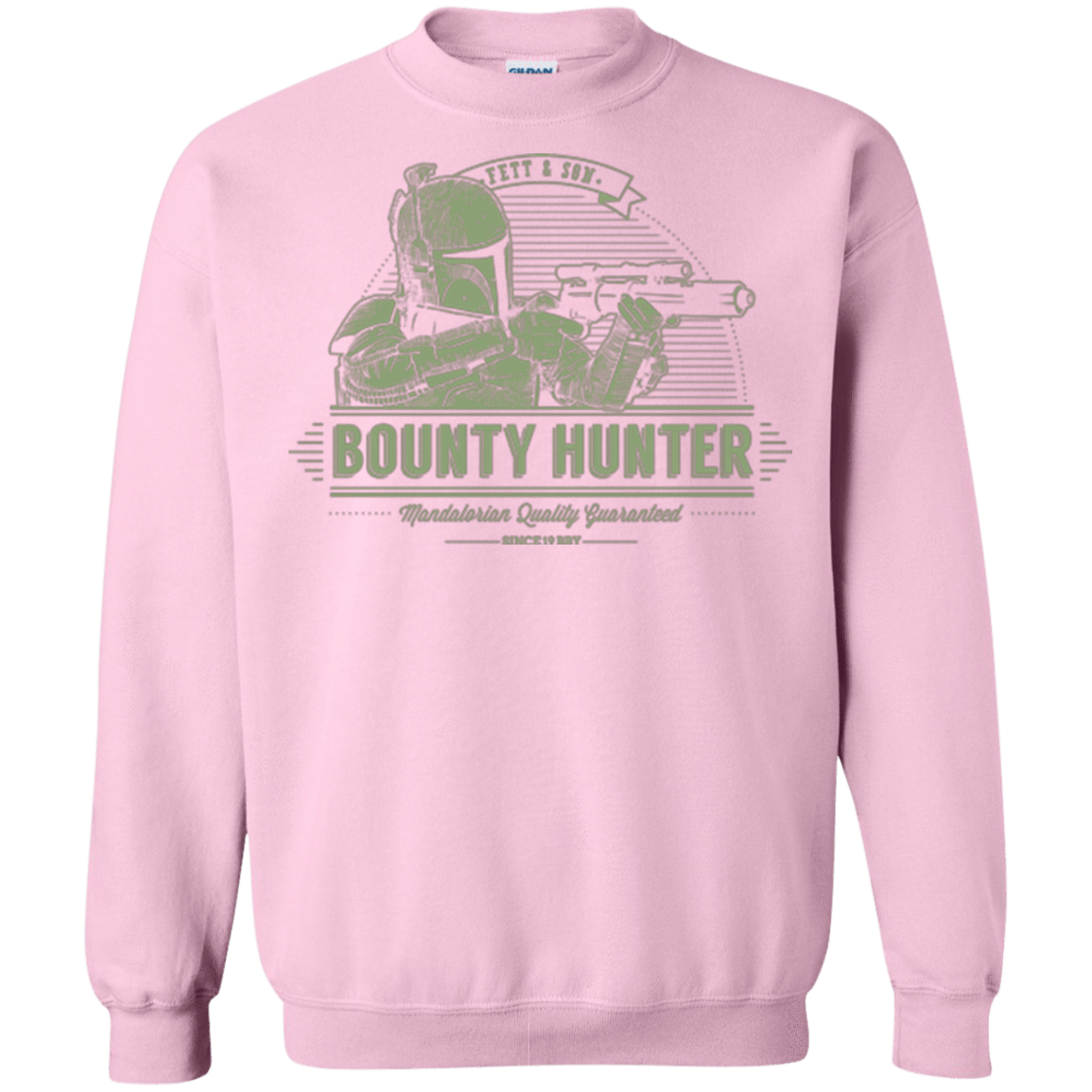 Sweatshirts Light Pink / Small Galactic Bounty Hunter Crewneck Sweatshirt