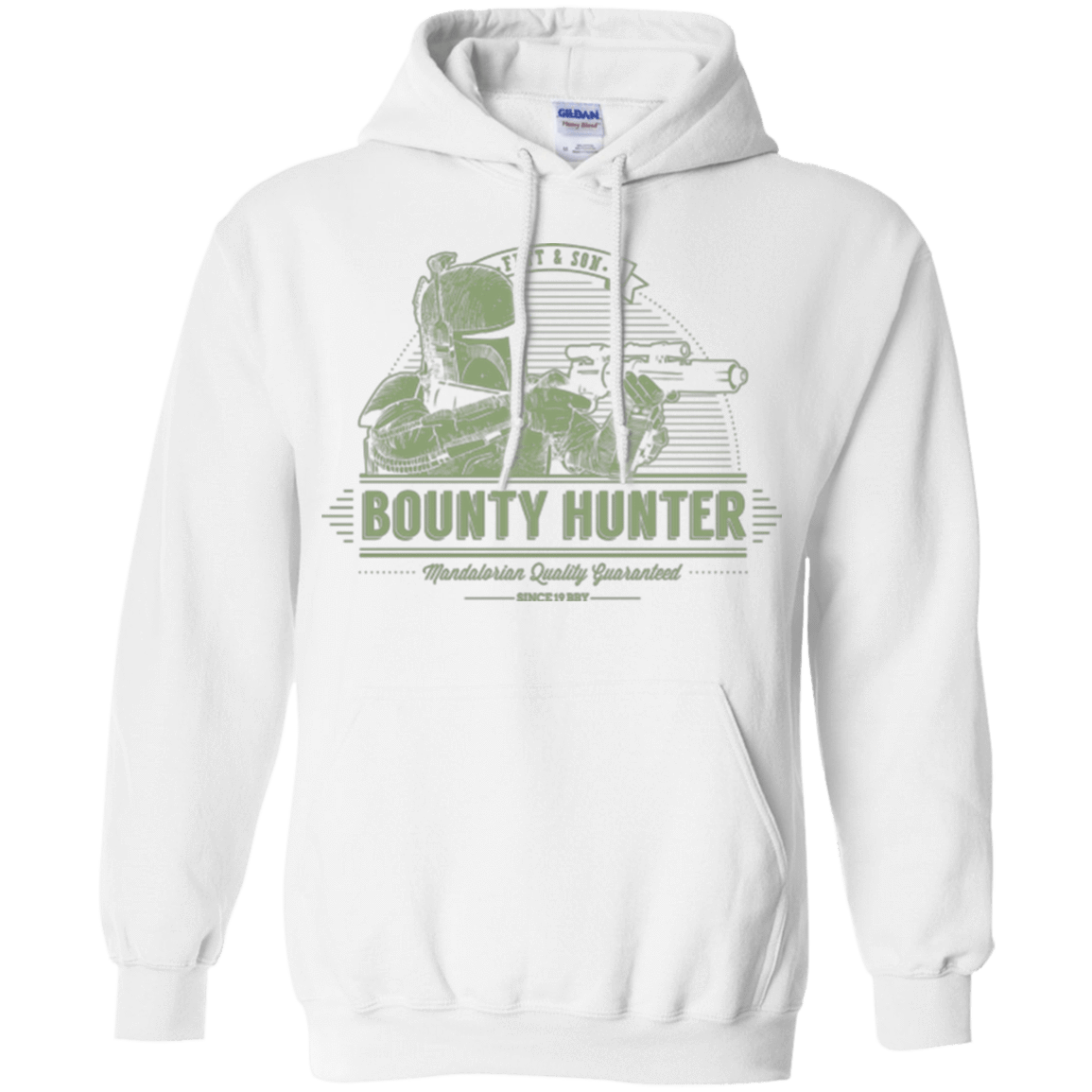 Sweatshirts White / Small Galactic Bounty Hunter Pullover Hoodie