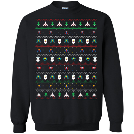 Sweatshirts Black / Small Galaga Christmas Crewneck Sweatshirt