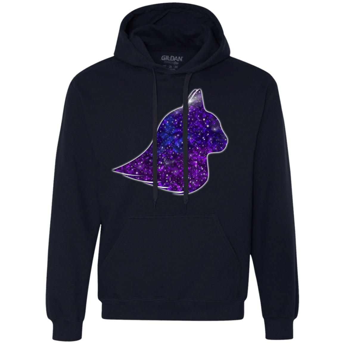 Sweatshirts Navy / S Galaxy Cat Premium Fleece Hoodie
