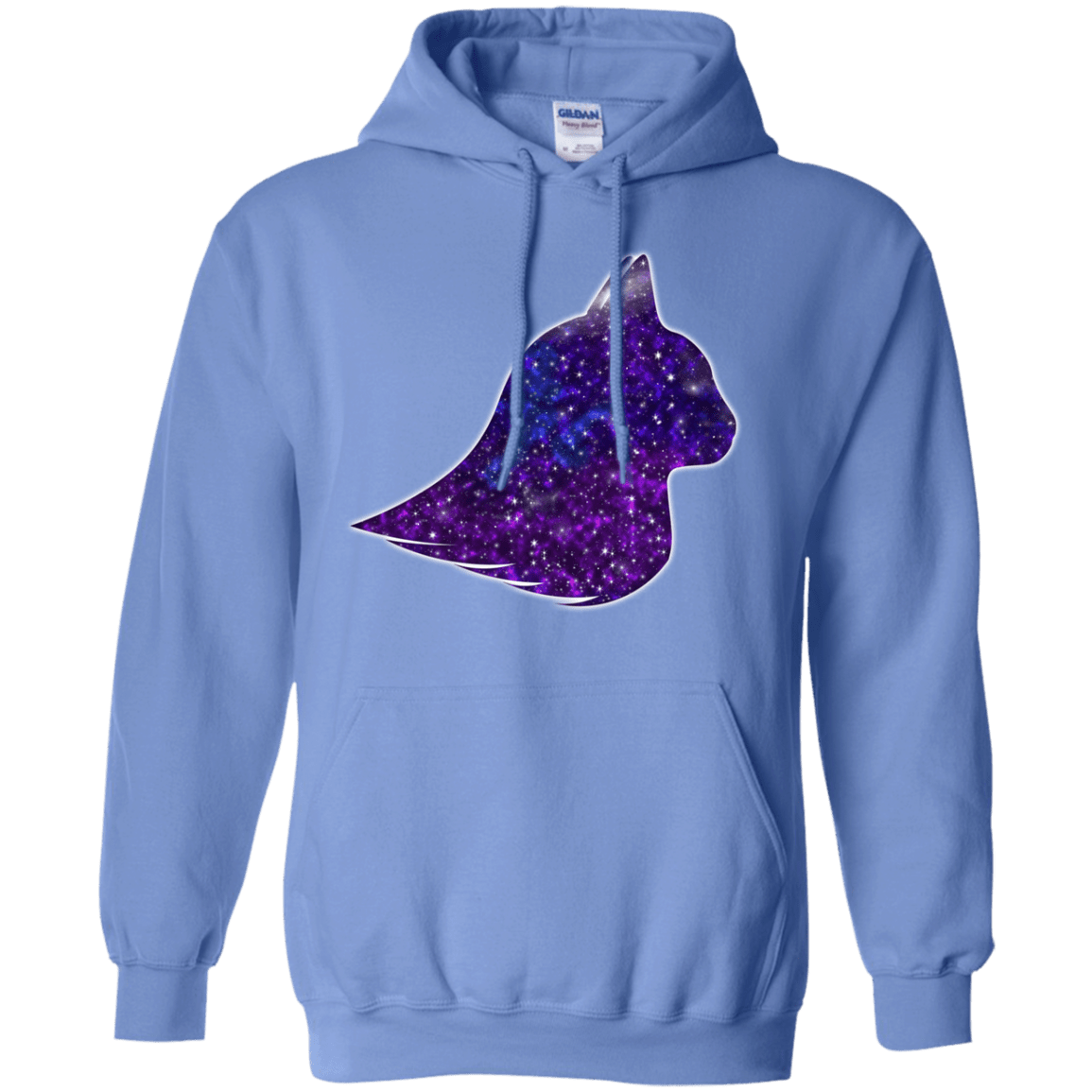 Sweatshirts Carolina Blue / S Galaxy Cat Pullover Hoodie