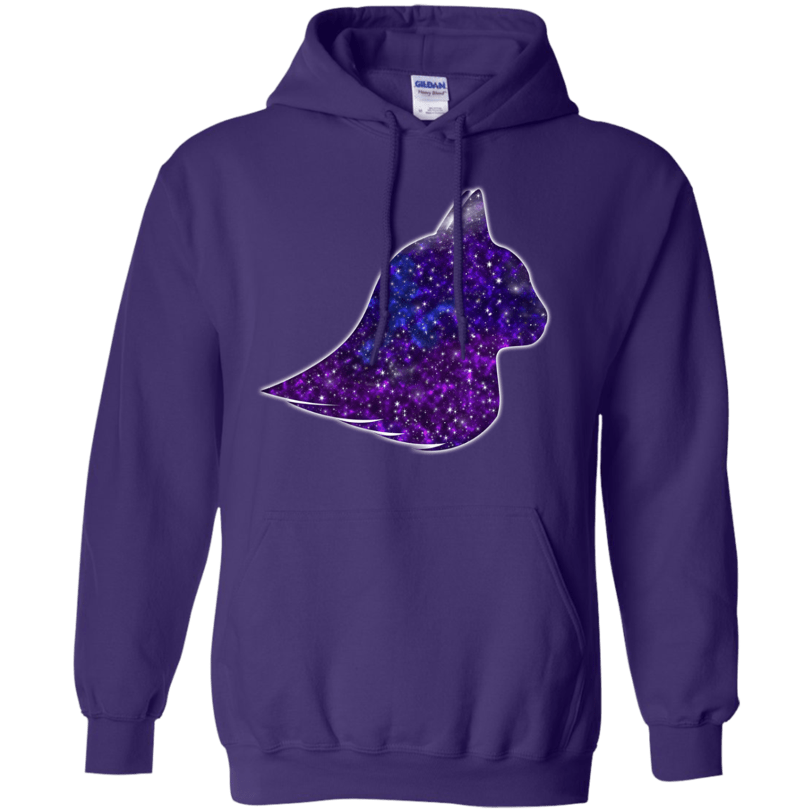 Sweatshirts Purple / S Galaxy Cat Pullover Hoodie