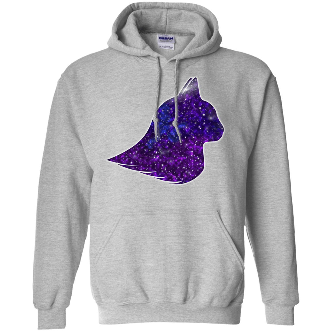 Sweatshirts Sport Grey / S Galaxy Cat Pullover Hoodie