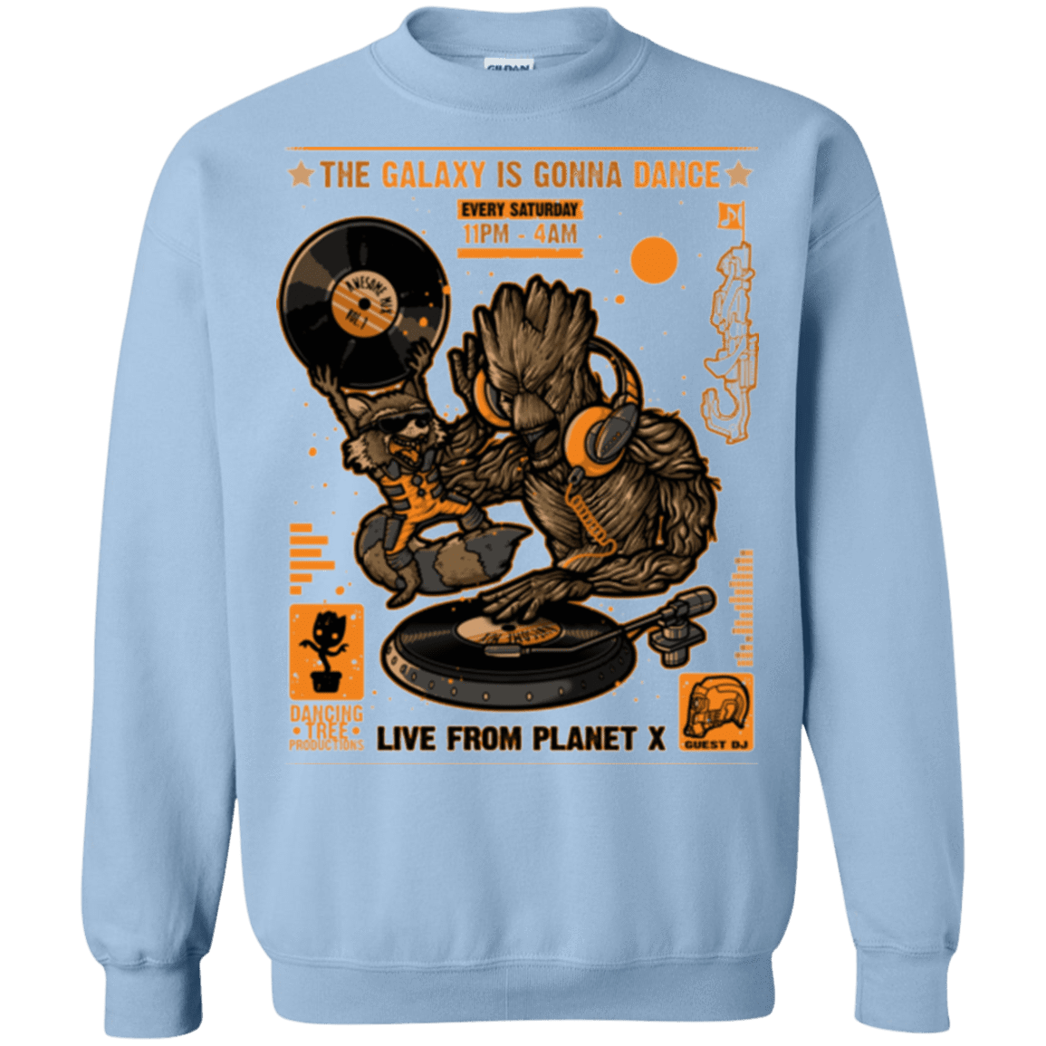 Sweatshirts Light Blue / Small GALAXY GIG Crewneck Sweatshirt