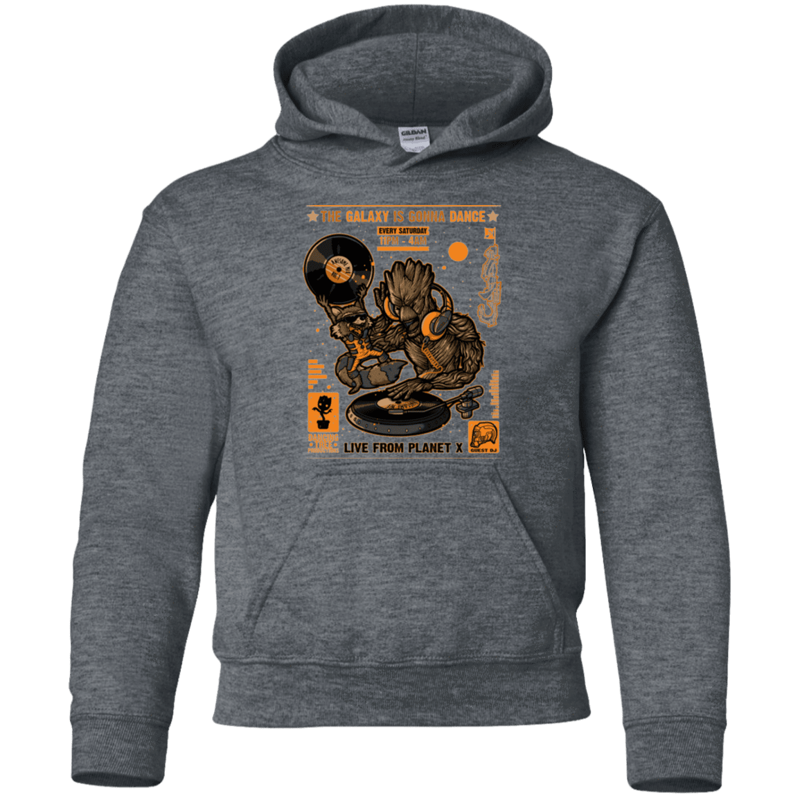 Sweatshirts Dark Heather / YS GALAXY GIG Youth Hoodie