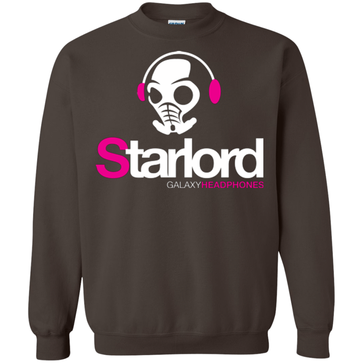 Sweatshirts Dark Chocolate / Small Galaxy Headphones Crewneck Sweatshirt